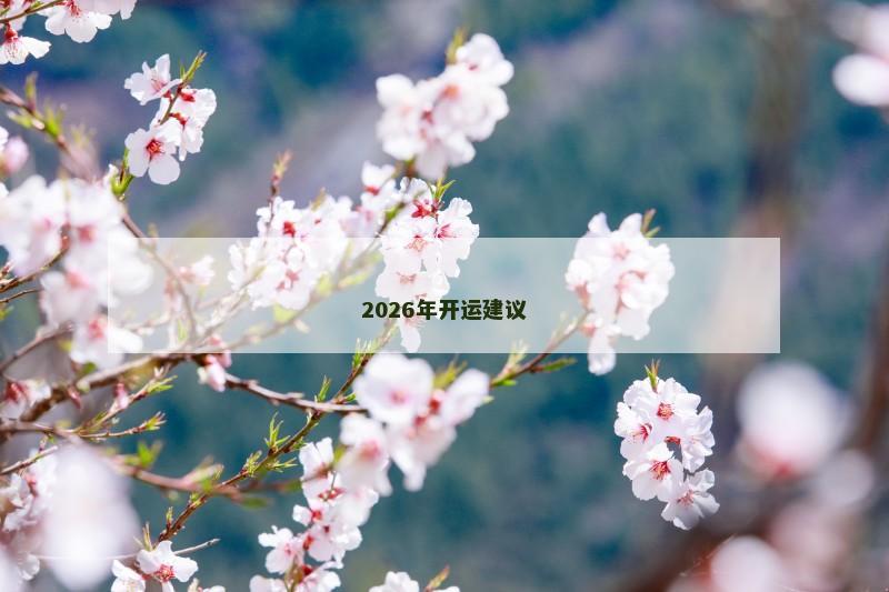 2026年开运建议 2026年开运建议
