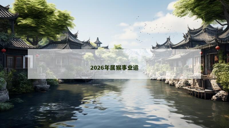2026年属猴事业运 2026年属猴事业运