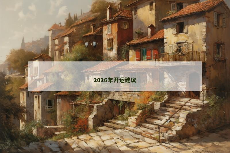 2026年开运建议 2026年开运建议