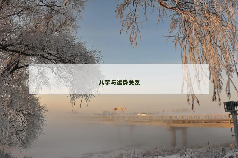 八字与运势关系 八字与运势关系