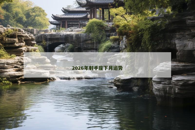 2026年射手座下月运势