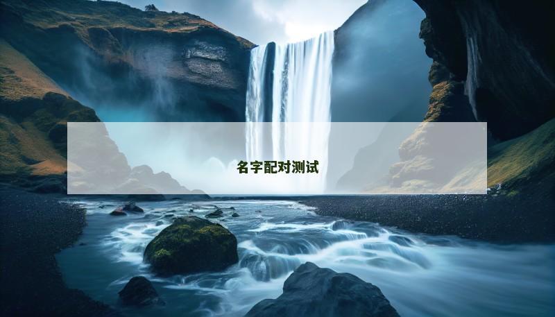 名字配对测试