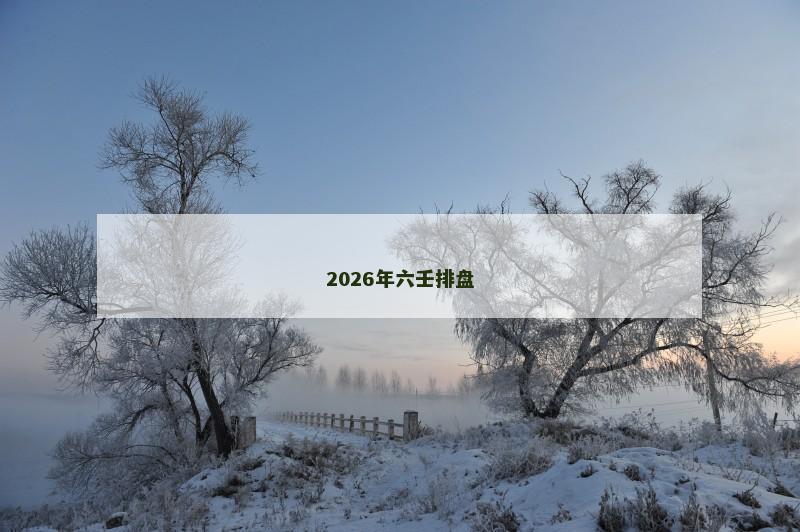 2026年六壬排盘
