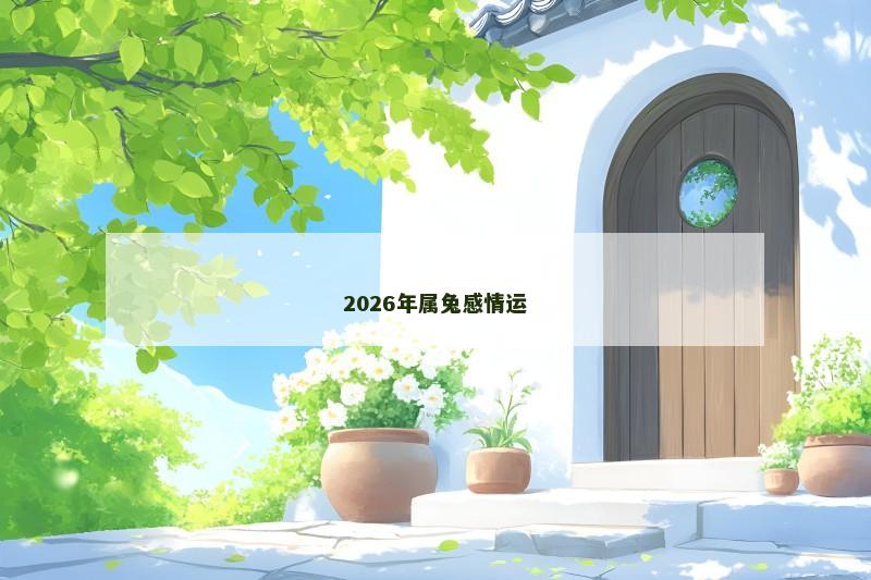 2026年属兔感情运