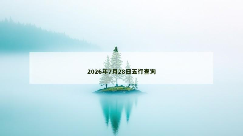 2026年7月28日五行查询