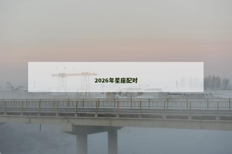 2026年星座配对