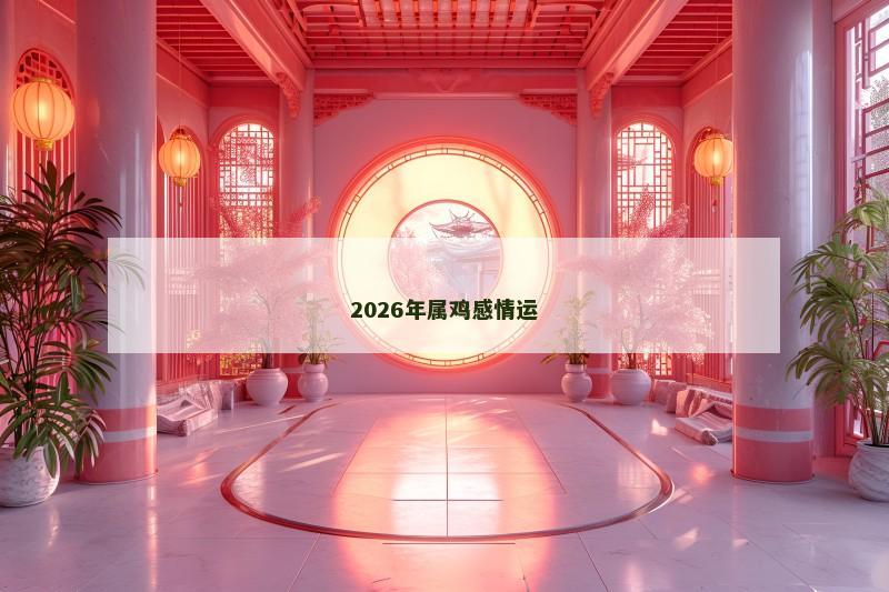 2026年属鸡感情运