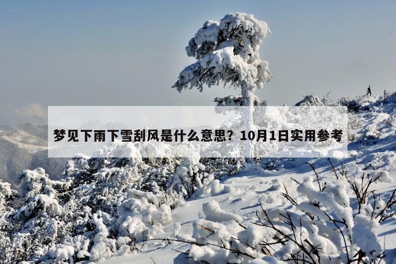梦见下雨下雪刮风是什么意思?10月1日实用参考 梦见下雨下雪刮风是什么意思?10月1日实用参考