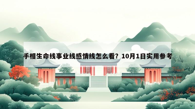 手相生命线事业线感情线怎么看？10月1日实用参考