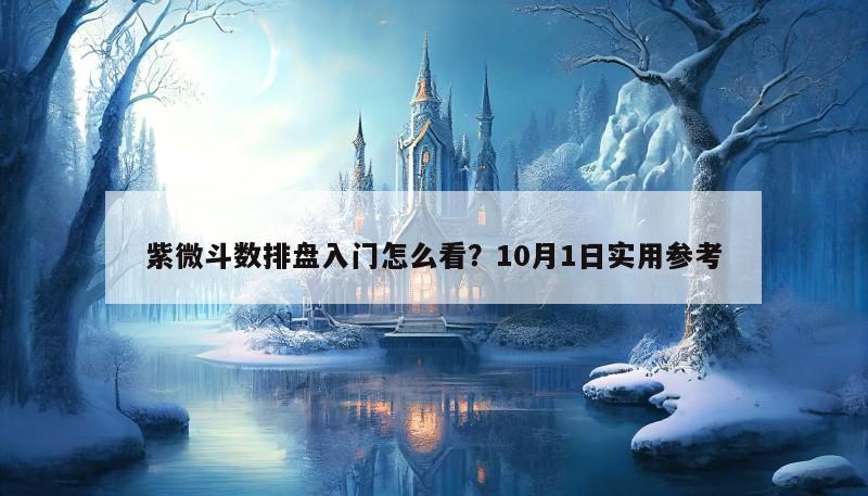 紫微斗数排盘入门怎么看？10月1日实用参考