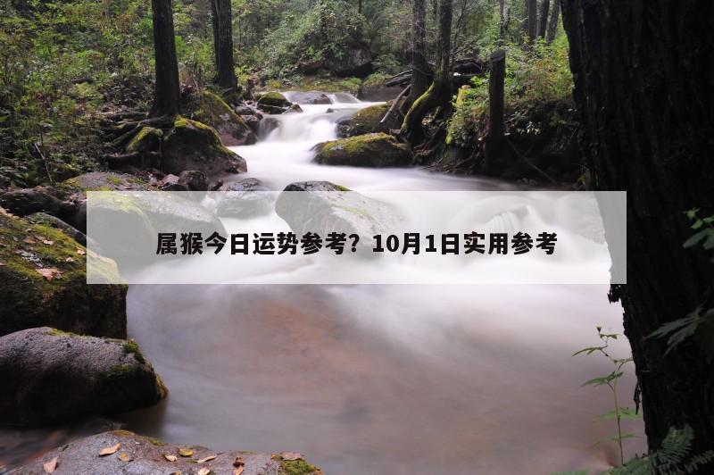 属猴今日运势参考？10月1日实用参考