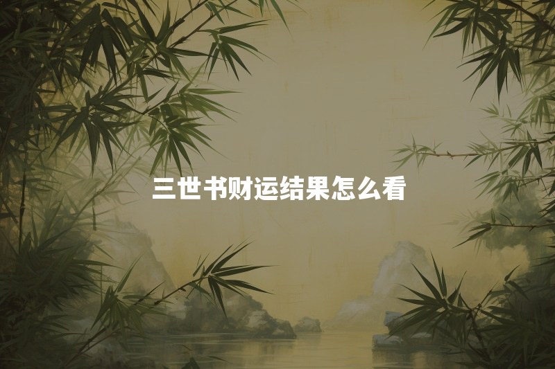 三世书财运表准吗？查询结果里的禄、库、财是什么意思