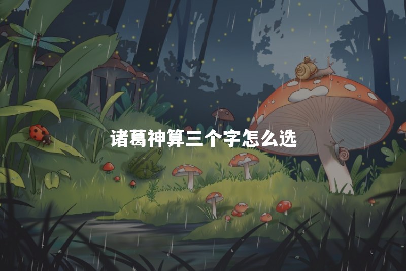 诸葛神算三个字怎么选？简体字和繁体字的笔画怎么算