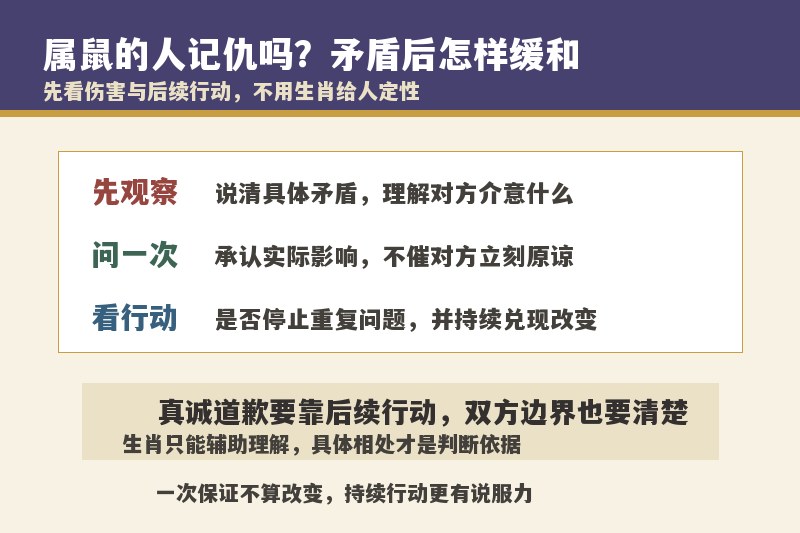 属鼠的人记仇吗？发生矛盾后怎么让关系缓和
