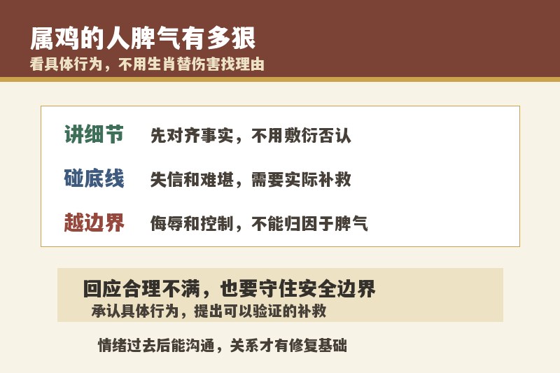 属鸡的人脾气有多狠？最不能碰的底线是什么