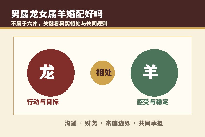男属龙女属羊婚配好吗？适合做夫妻吗