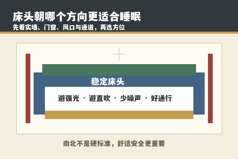 床头朝哪个方向好？一定要南北摆放才有利睡眠吗