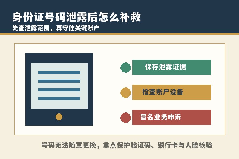 身份证号码泄露了怎么补救？会不会被别人拿去贷款
