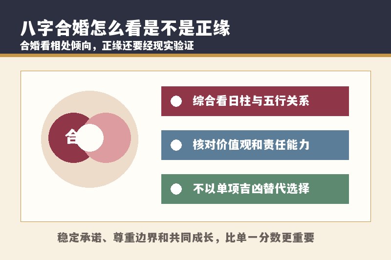 八字合婚怎么看两个人是不是正缘？不能只看合了几个字